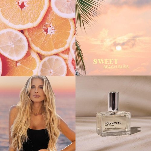 Beachwaver Co. Polynesian Pink Sugar Fragrance - Full Size (1 Fl Oz) | Caribbean Coconut & Mandarin Notes