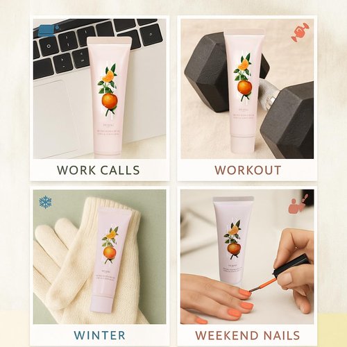 DEMIKI Shea Butter Hand Cream for Dry Cracked Hands,Japanese Skin Care Hand Lotion with Shea Butter, Coconut Oil, Hand Cream for Women,Travel Essentials,Travel Size 2pcs/50gx2/1.7fl.ozx2