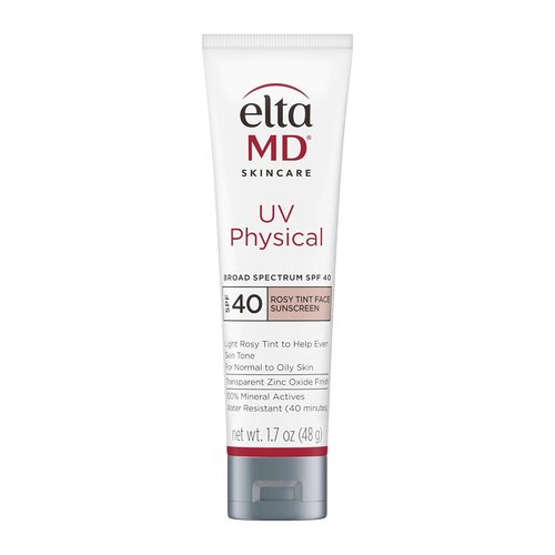 EltaMD UV Physical Tinted Sunscreen - 100% Mineral Protection for Face | Lightweight & Broad Spectrum