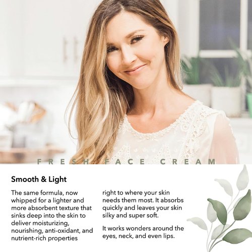 Pretty farm girl Fresh Face Tallow Cream - Anti-Aging & Plumping - Floral & Refreshing Scent - Handmade - All Skin Types - For Around the Eyes, Neck, and Lips.