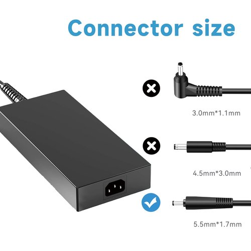 amguog 330W Laptop Charger Compatible with Acer Predator Helios 18 16/Predator Helios Neo 16 19.5V 16.92A AC Adapter