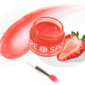 SPODARE Sleeping Lip Mask Strawberry - Overnight Lip Treatment, Lip Care Hydration, Repair for Dry Cracked Lips, Vitamin C, Soft and Nourished Lips Overnight, Christmas, with Shea Butter - 0.42 Fl Oz