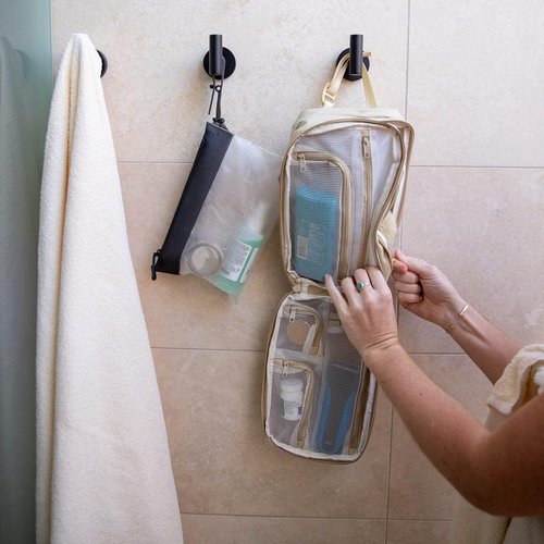 Gravel The Pouch - TSA Approved Clear Travel Toiletry Bag | Quart Size for Men & Women