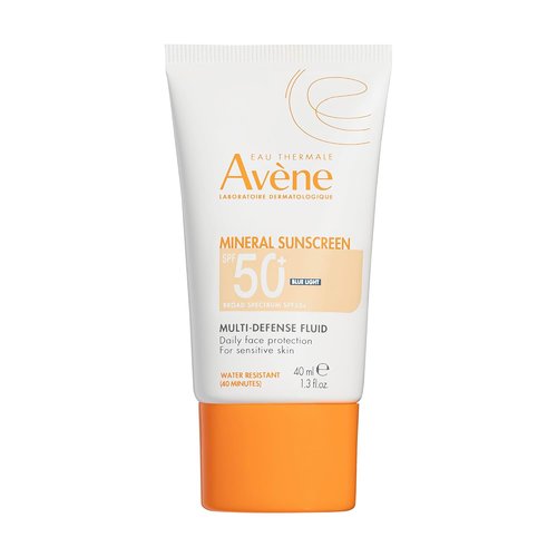 Avène Mineral Sunscreen - Tinted SPF 50+ Fluid for Sensitive Skin | Reef-Friendly, Antioxidant Protection, 1.3 Fl Oz