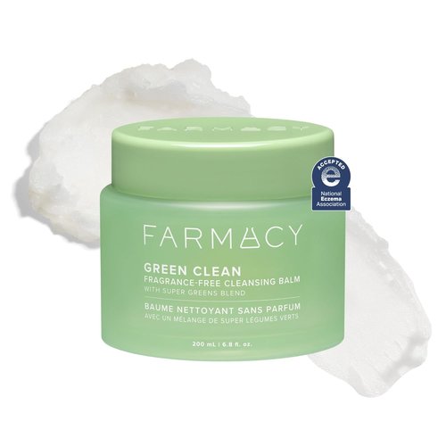 Farmacy Green Clean Makeup Remover Balm - Waterproof Cleansing Oil for Sensitive Skin | Hydrates & Softens (200ml)