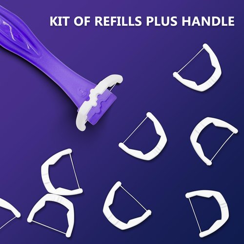 Bopika Dental Floss, Extra Strength Floss with 1 Dental Floss Handle and 120 flosser Refill Heads