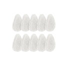 10 Pack - VerdeVida Facial Sponge/Face Scrubber, Buff Puf Style Pads, Deep Cleansing & Exfoliating, White