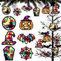 Black Halloween Suncatcher Craft Kit - 24 Wooden Ornaments & Supplies