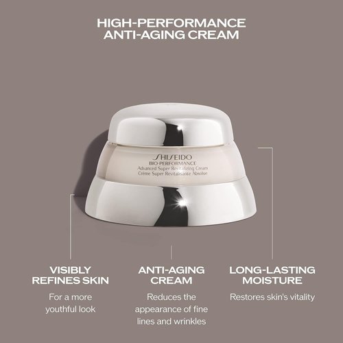Shiseido Bio-Performance Advanced Super Revitalizing Cream - Anti-Aging Moisturizer for Fine Lines & Wrinkles | Long-Lasting Hydration