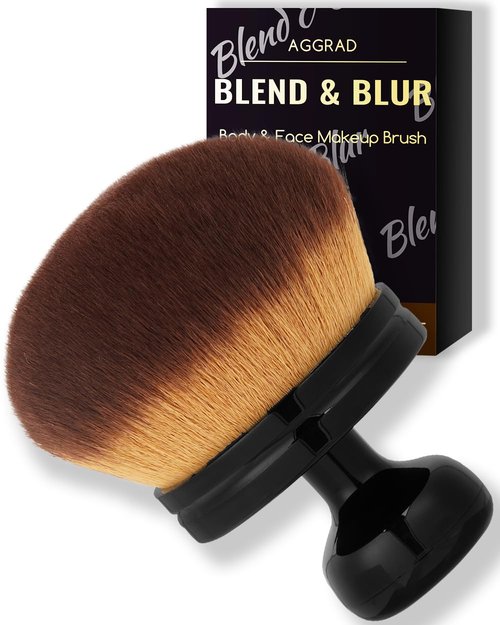 Skiennix Extra Large Kabuki Makeup Brush - Perfect for Self Tanner, Foundation & Lotion Application | Versatile Blending Tool