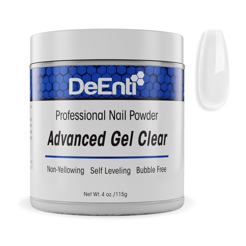 DeEnti Acrylic Nail Powder - 4oz Professional Grade Clear | Long-Lasting, Bubble-Free Acrylic for Extensions & Carving