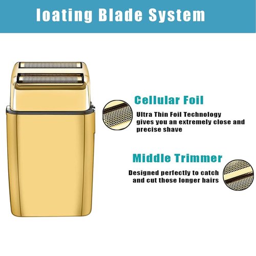 BaBylissPRO Replacement Foil & Cutters - Compatible With FXFS2 & Double Foil Shaver (Gold 2)