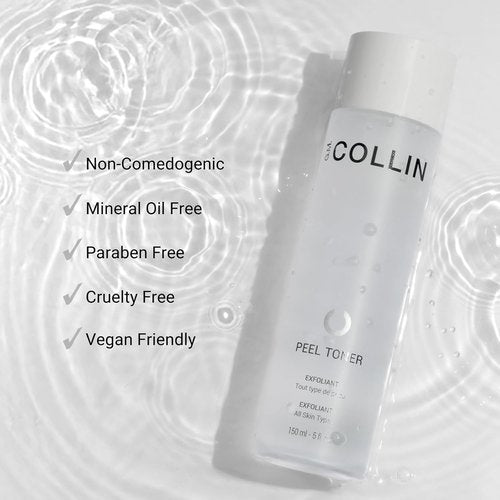 G.M. COLLIN Peel Toner Exfoliant - Daily AHA BHA PHA Salicylic Acid Toner for Pore Refinement & Hydration