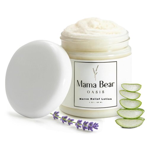 Mama Bear Oasis Lotion - Lavender Magnesium Cream for Feet, Hands & Legs - Includes Arnica & Aloe Vera (1 Pack)