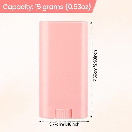 50-Pack Empty Deodorant Containers for Homemade - 0.5 oz/15ml Oval Refillable Deodorants Tubes, BPA-Free Twist-Up Plastic Sticks, Reusable DIY Deodorant Bottles for Balms & Solid Perfumes,Black
