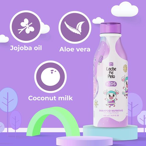 Leche Pal Pelo Kids Nourishing Shampoo - Gentle Daily Cleansing, Sulfate & Paraben-Free | 14.9 fl. oz.