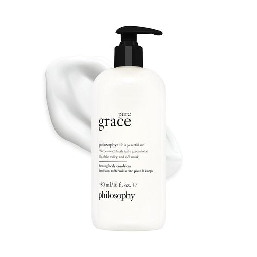 Philosophy Pure Grace Firming Body Emulsion - Luxury Scented Lotion with Shea Butter & Natural Oils for Fast Absorption