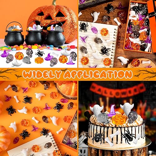 Halloween Vase Filler Decor Set - 330 Mini Oranges & Purples for Spooky Centerpieces