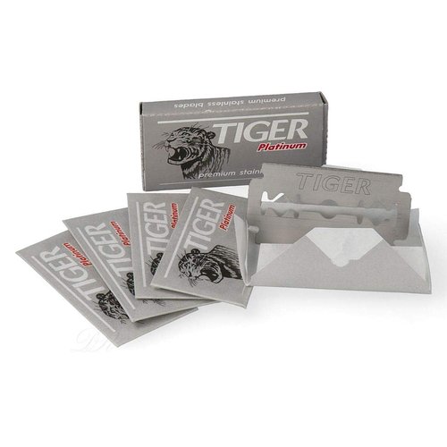 Czech Blades 100 Tiger Platinum Double Edge Razor Blades