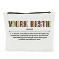 Work Bestie Definition, Work Besties Gifts for Women, Makeup Bag Cosmetic Bag, Bestie Gifts, Friendship Gifts, Birthday Appreciation Thank You Gifts for Women Female BFF Friend Coworker Soul Sister