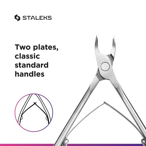 STALEKS PRO Expert 90 3mm Professional Cuticle Nippers – Stainless Steel Skin Nippers for Manicure