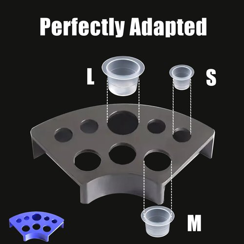 Tatoo Ink Caps Kit - SOTICA 500pcs Tattoo Ink Cups Mixed Size with 2pcs Tattoo Ink Holders Plastic Tattoo Cups with Holders for Tattoo Supplies