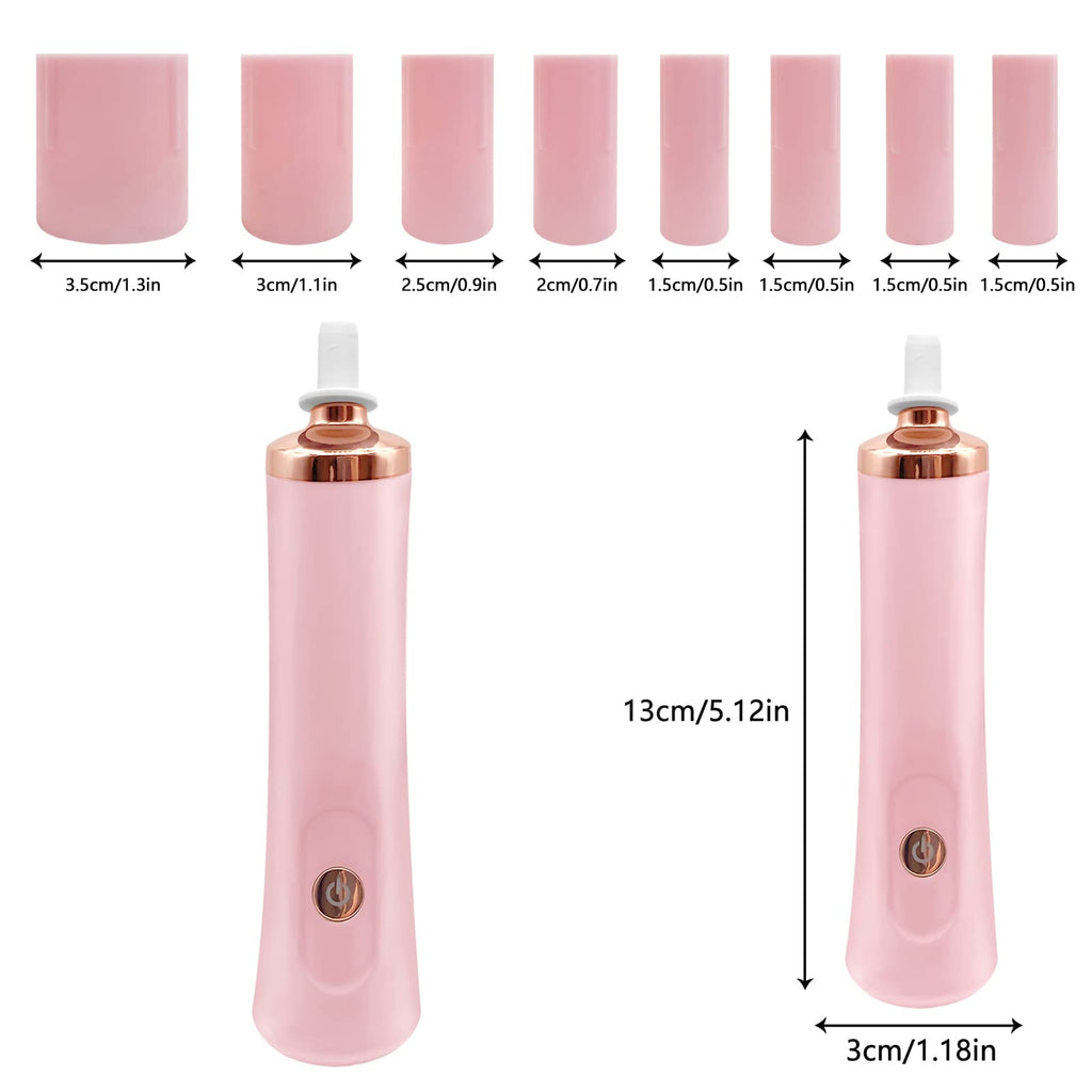 ZLMONDEE Pink Electric Nail Lacquer Shaker, Glue Shaker for Eyelash Extensions, Eyelash Lacquer Shaker, Electric Shaker Time Saving Handsfree Tool Glue Nails Polish