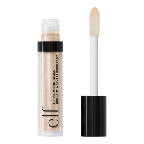 e.l.f. Lip Plumping Gloss - High-Shine Hydrating Formula for Fuller Lips | Pink Sugar, 0.1 Fl Oz