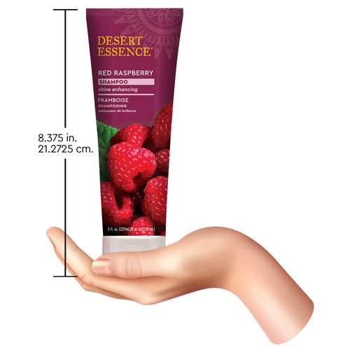 Desert Essence Red Raspberry Shampoo and Conditioner Bundle With Aloe Leaf Juice, Jojoba, Vitamin B-5 and Shea Butter, 8 fl. oz. and 8 fl. oz. Each
