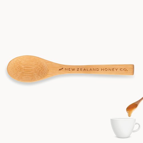 New Zealand Honey Co. Manuka Honey Bamboo Spoon - Eco-Friendly 4.7" (12cm) Size