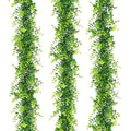 Artificial Eucalyptus Garland - Fake Greenery Vine for Home & Event Decor - 5.8 Ft, Pack of 3, Variation: Eucalyptus