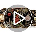 Floral Fireworks Champagne Table Runner - 13x72 Inch for Dining & Party Decor