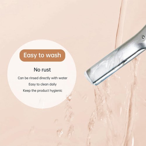 Facial Razor Replacement Blades Be suitable for Tweezerman Stainless steel blade,Including one cleaning brush. Pack of 60 (No handle included)