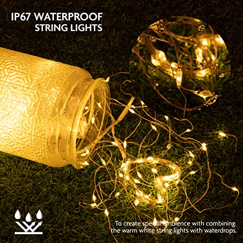 Battery Powered Fairy Lights 7ft 20 LEDs Warm White - 12 Pack