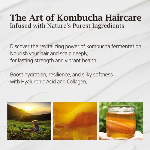 BRITISH M Kombucha Hair Mask 25.36 fl.oz – Hydrating & Restorative Treatment for Damaged Hair
