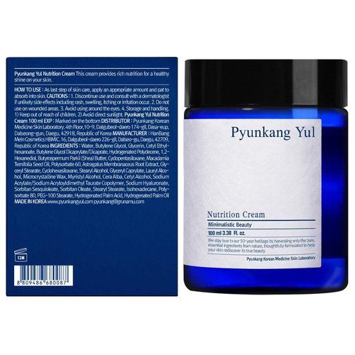 PYUNKANG YUL Nutrition Cream - Korean Skin Care Face Cream - Facial Moisturizer for Dry and Combination Skin Types - Healthy Natural Ingredients Shea Butter, Macadamia Deeply Moisturize Skin 3.4 Fl oz
