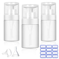 XILAZAB 2/3 Pack-Acetone Bottle Push Down Pump Dispenser-Lockable Alcohol Pump Dispenser Bottle -Nail Polish Remover Pump Bottle 100/180 ML-Liquid Dispenser Pump Bottle (3 * 100ml White)