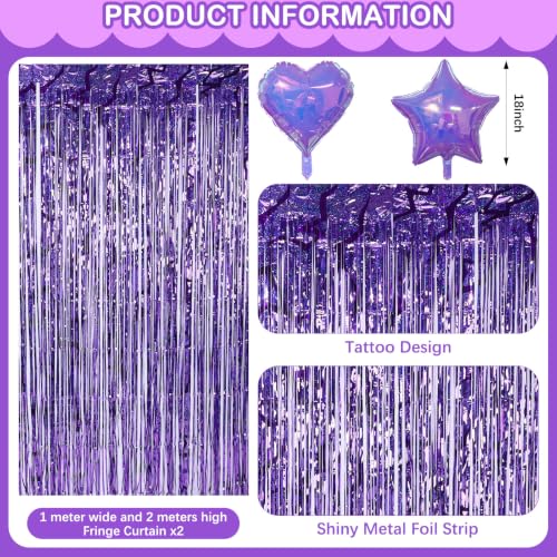 Halloween Kpop Car Decor Kit - Trick or Treat Trunk or Treat Party Supplies - Pink & Purple Theme - 82 Pieces