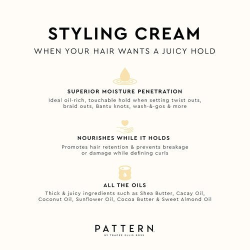 PATTERN Beauty Styling Cream - Define & Hold for Curly Hair 3B-4C | 25 Fl Oz
