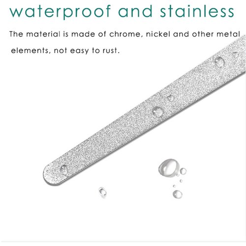 4PC 8 Diamond Dust Nail File - Stainless Steel Nail Dresser Nail Buffering Files - 9 Inch