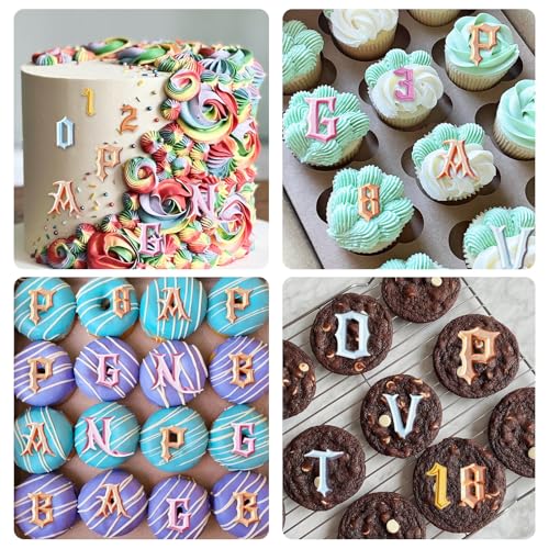 2 Pcs Number Silicone Chocolate & Fondant Mold for Cake Decoration - Variation Z212