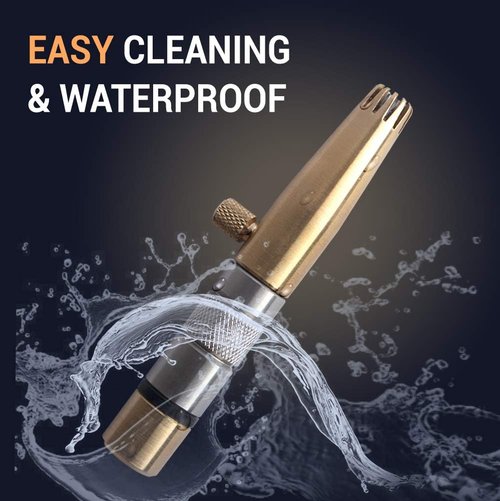Royal Premium Nose Hair Trimmer for Men - Manual, Waterproof, Painless Brass & Stainless Steel ET-32