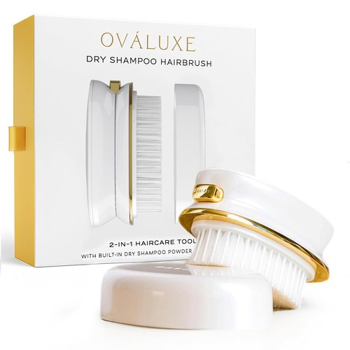DARCASE Premium Dry Shampoo Brush Applicator - 30ml Unscented Refillable Travel Size for Effortless Haircare