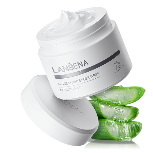 LANBENA Blackhead Remover | Deep Cleansing Nose Pore Strips & Peel-Off Mask | 60 Strips (1.06 Oz)