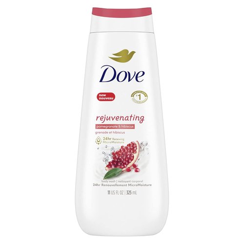 Dove Rejuvenating Body Wash - Nourishing Pomegranate & Hibiscus Cleanser for Healthy Skin | 325 ml