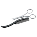 Tweezerman G.E.A.R. Moustache Scissors and Comb, Black