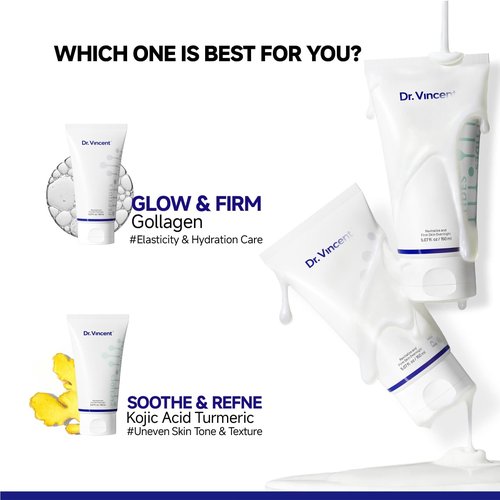 Dr Vincent Deep Hydration Collagen Night Wrapping Mask with Collagen Peptides, Overnight Peel Off Face Mask for Firming and Antioxidant, Tri-peptide for Smoothing Wrinkles, 5.07 oz Large Size