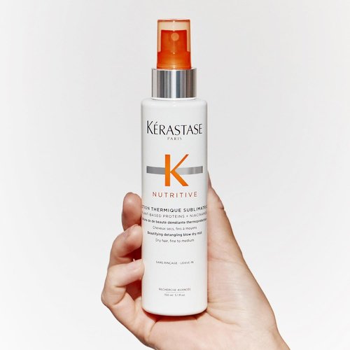 KERASTASE Nutritive Heat Protecting Spray - Nourishing Heat Protectant for Dry Hair | 5.1 Fl Oz