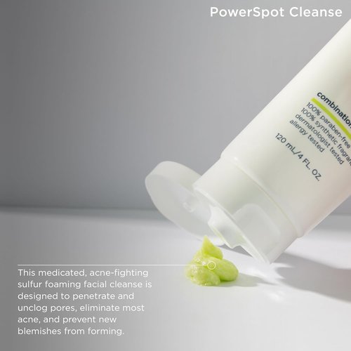 M-61 PowerSpot Cleanse - Acne-Fighting Face Wash with 3% Sulfur & Salicylic Acid | 4 Fl Oz