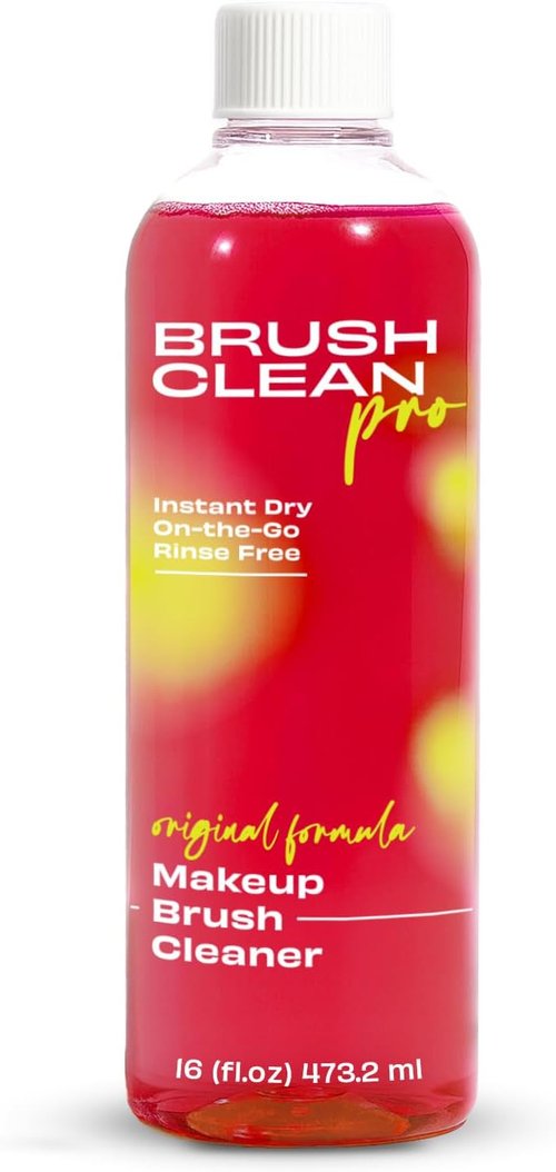 Original Rose Makeup Brush Cleaner - Quick-Drying Rinse-Free Formula for Professional Cleaning | 16 oz